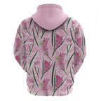 Australia Kangaroo Paws Hoodie Aussie Native Flowers Indigenous Art - Aussie Hoodie