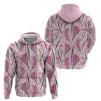 Australia Kangaroo Paws Hoodie Aussie Native Flowers Indigenous Art - Aussie Hoodie