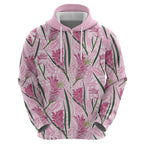 Australia Kangaroo Paws Hoodie Aussie Native Flowers Indigenous Art - Aussie Hoodie