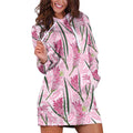 Australia Kangaroo Paws Hoodie Dress Aussie Native Flowers Indigenous Art - Aussie Hoodie