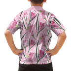 Australia Kangaroo Paws Kid Hawaiian Shirt Aussie Native Flowers Indigenous Art - Aussie Hoodie