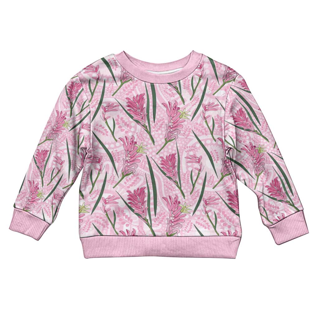 Australia Kangaroo Paws Kid Ugly Christmas Sweater Aussie Native Flowers Indigenous Art - Aussie Hoodie