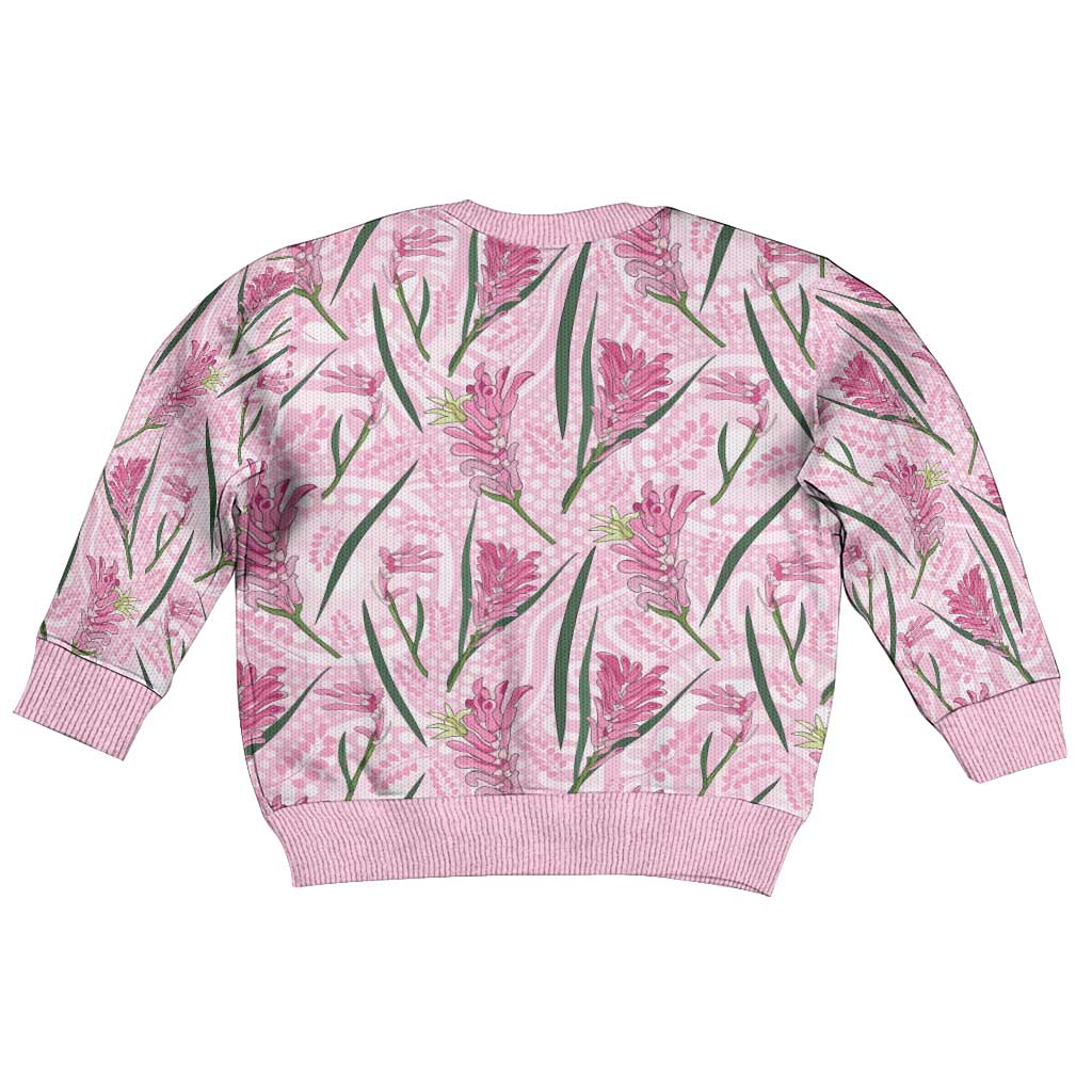Australia Kangaroo Paws Kid Ugly Christmas Sweater Aussie Native Flowers Indigenous Art - Aussie Hoodie