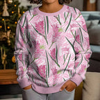 Australia Kangaroo Paws Kid Ugly Christmas Sweater Aussie Native Flowers Indigenous Art - Aussie Hoodie