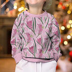 Australia Kangaroo Paws Kid Ugly Christmas Sweater Aussie Native Flowers Indigenous Art - Aussie Hoodie