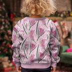 Australia Kangaroo Paws Kid Ugly Christmas Sweater Aussie Native Flowers Indigenous Art - Aussie Hoodie
