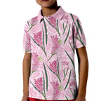 Australia Kangaroo Paws Kid Polo Shirt Aussie Native Flowers Indigenous Art - Aussie Hoodie