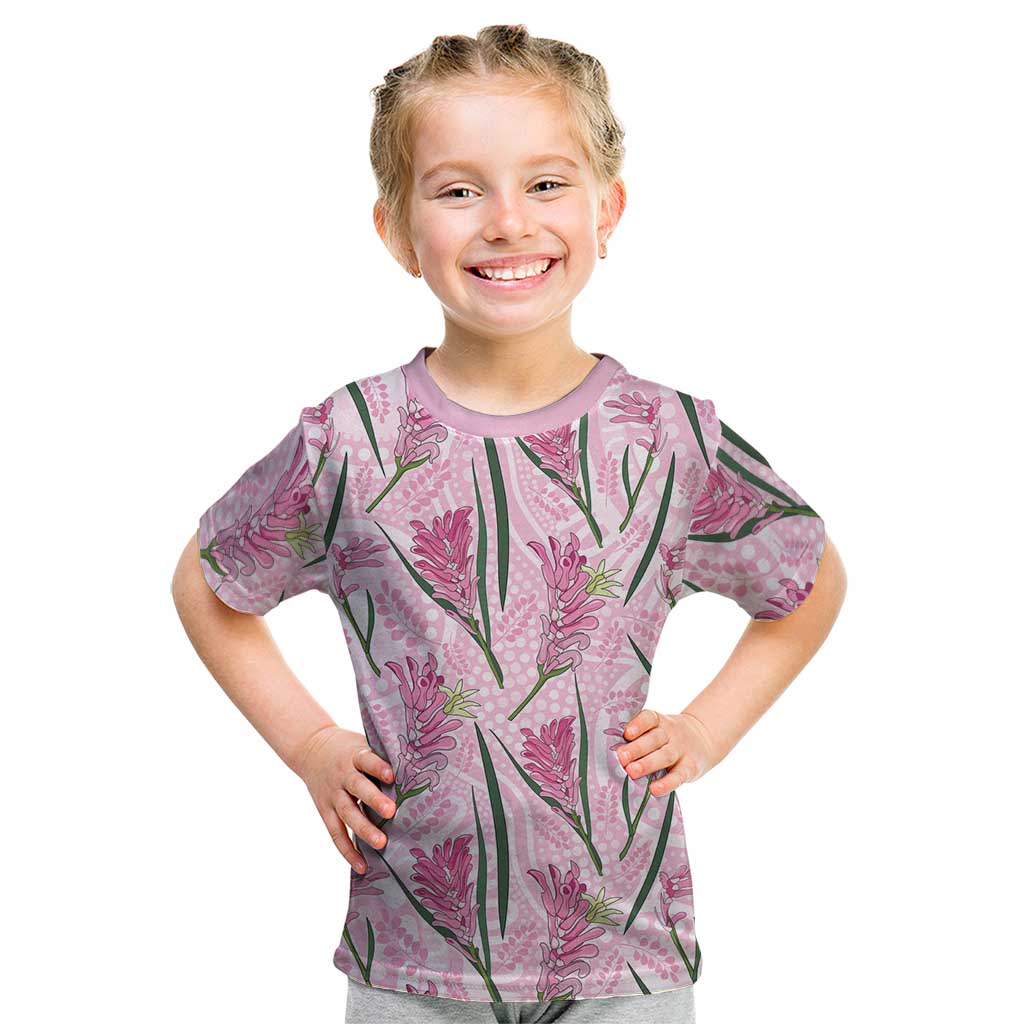 Australia Kangaroo Paws Kid T Shirt Aussie Native Flowers Indigenous Art - Aussie Hoodie