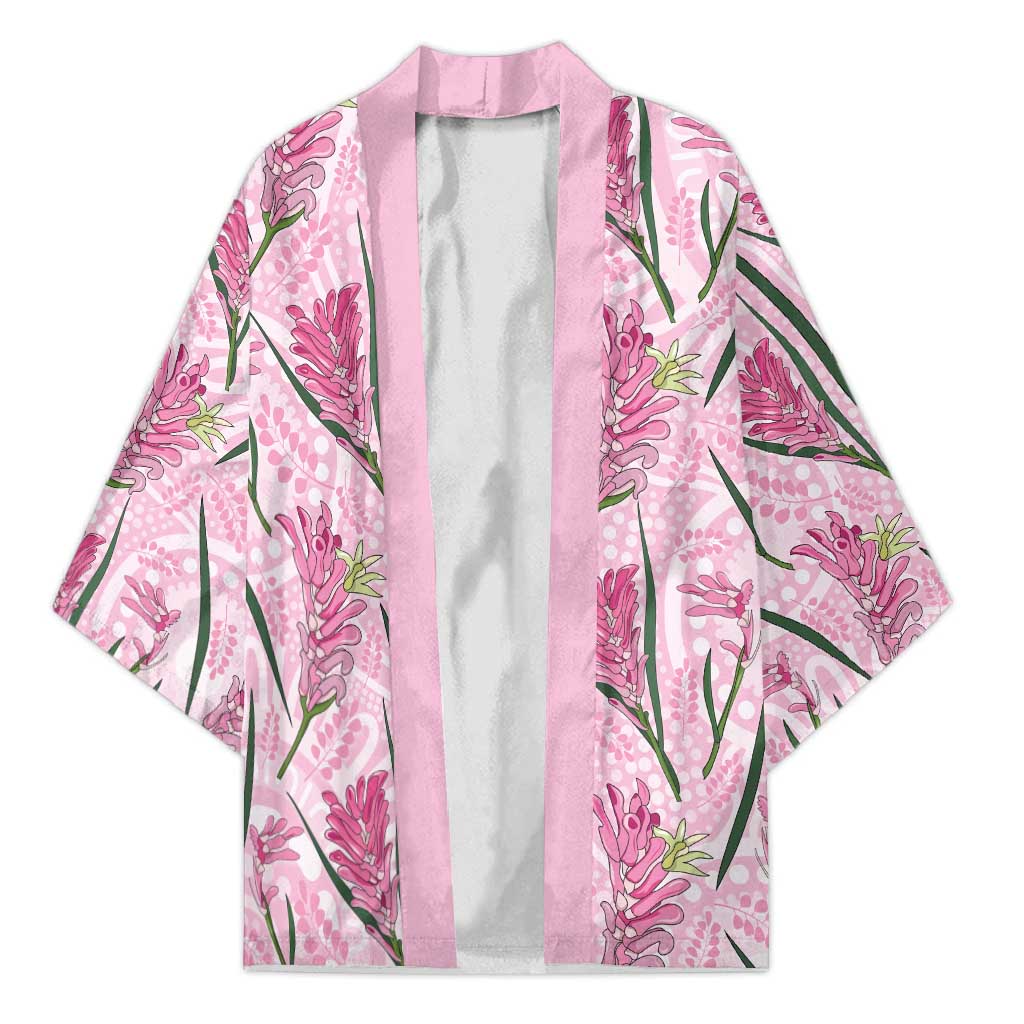 Australia Kangaroo Paws Kimono Aussie Native Flowers Indigenous Art - Aussie Hoodie