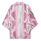 Australia Kangaroo Paws Kimono Aussie Native Flowers Indigenous Art - Aussie Hoodie