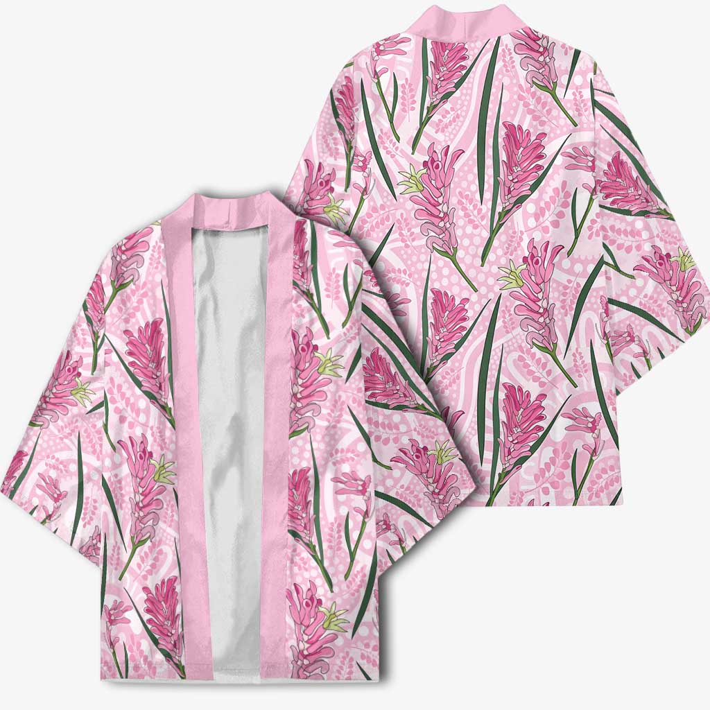 Australia Kangaroo Paws Kimono Aussie Native Flowers Indigenous Art - Aussie Hoodie