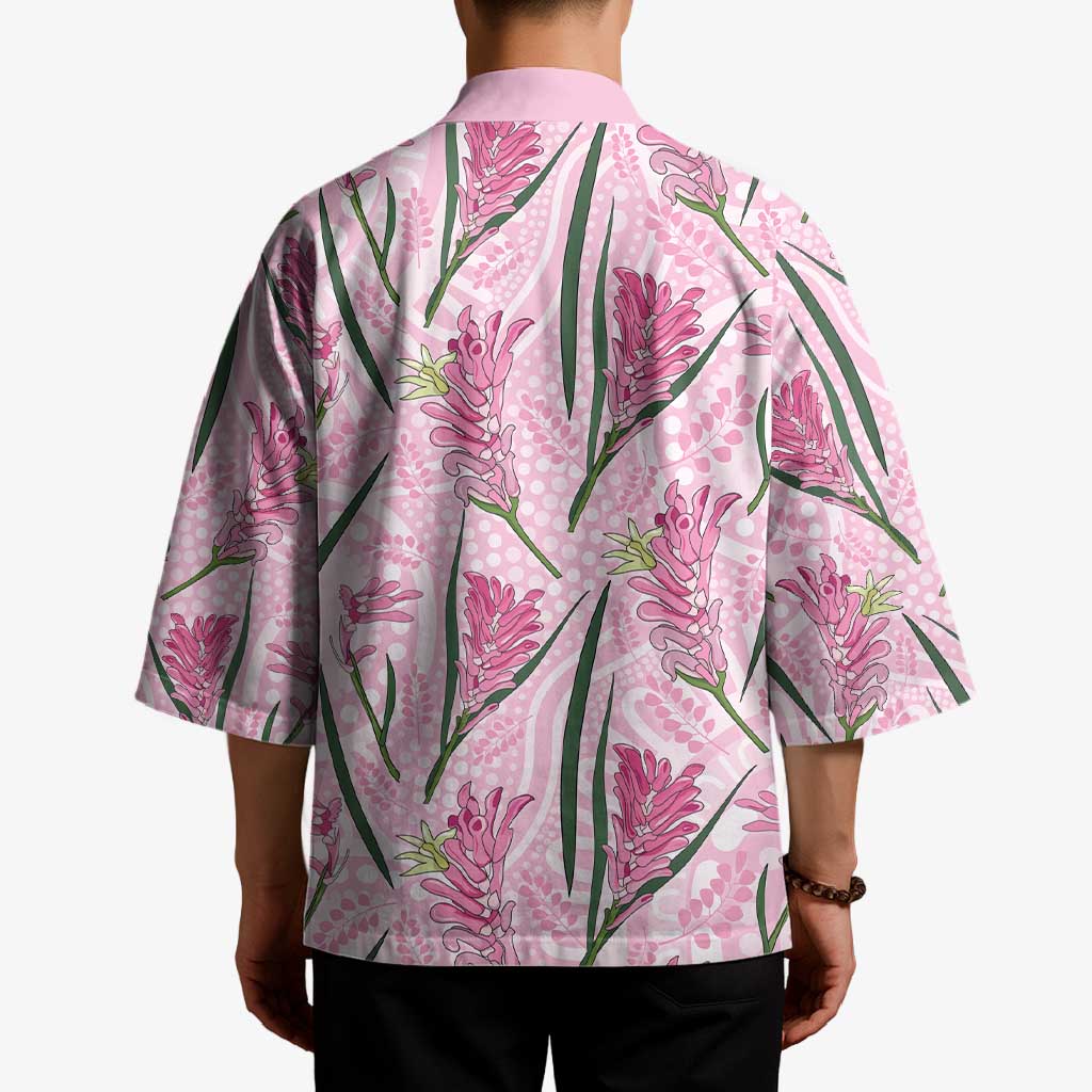 Australia Kangaroo Paws Kimono Aussie Native Flowers Indigenous Art - Aussie Hoodie