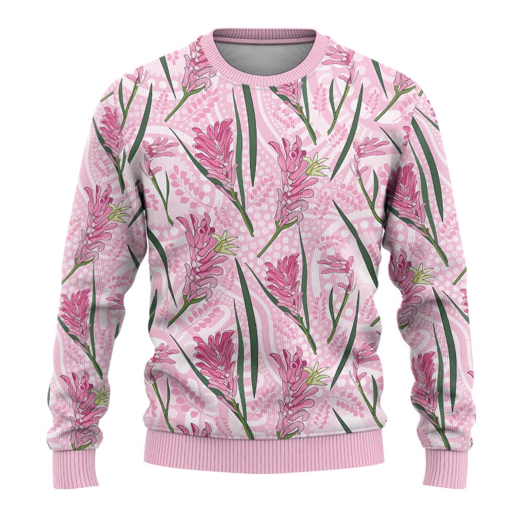 Australia Kangaroo Paws Ugly Christmas Sweater Aussie Native Flowers Indigenous Art - Aussie Hoodie