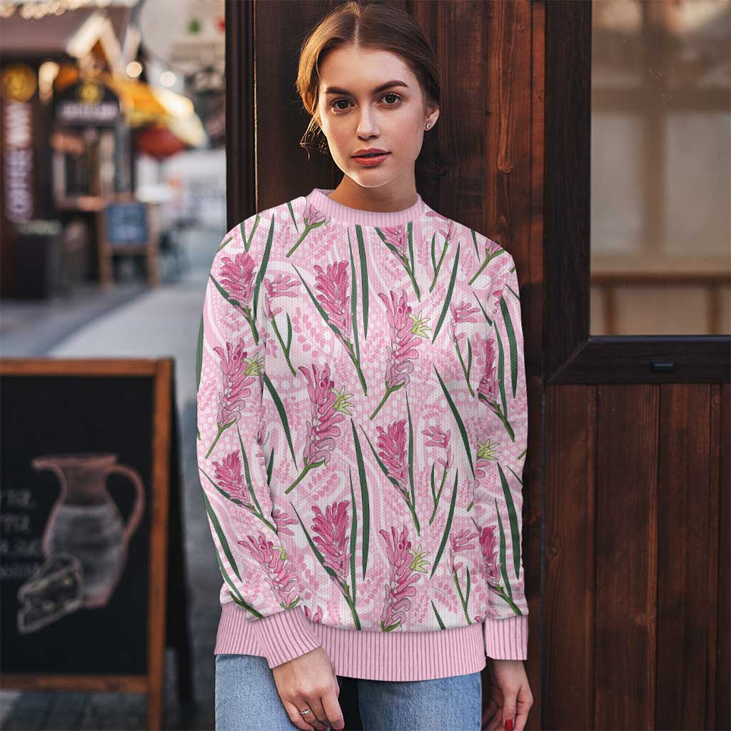 Australia Kangaroo Paws Ugly Christmas Sweater Aussie Native Flowers Indigenous Art - Aussie Hoodie