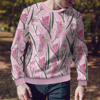 Australia Kangaroo Paws Ugly Christmas Sweater Aussie Native Flowers Indigenous Art - Aussie Hoodie