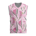 Australia Kangaroo Paws Christmas Knitted V-Neck Vest Aussie Native Flowers Indigenous Art - Aussie Hoodie
