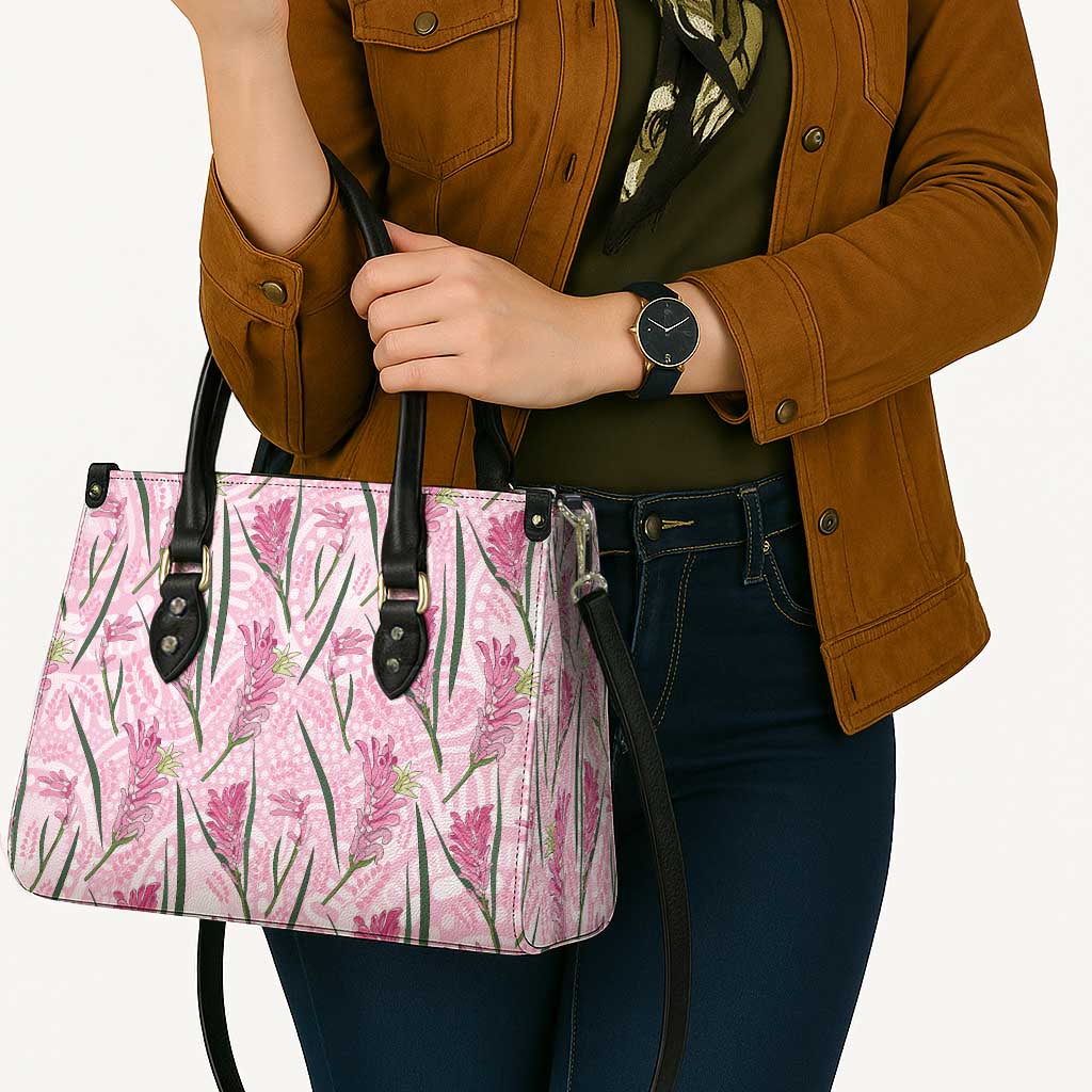 Australia Kangaroo Paws Leather Bag Aussie Native Flowers Indigenous Art - Aussie Hoodie