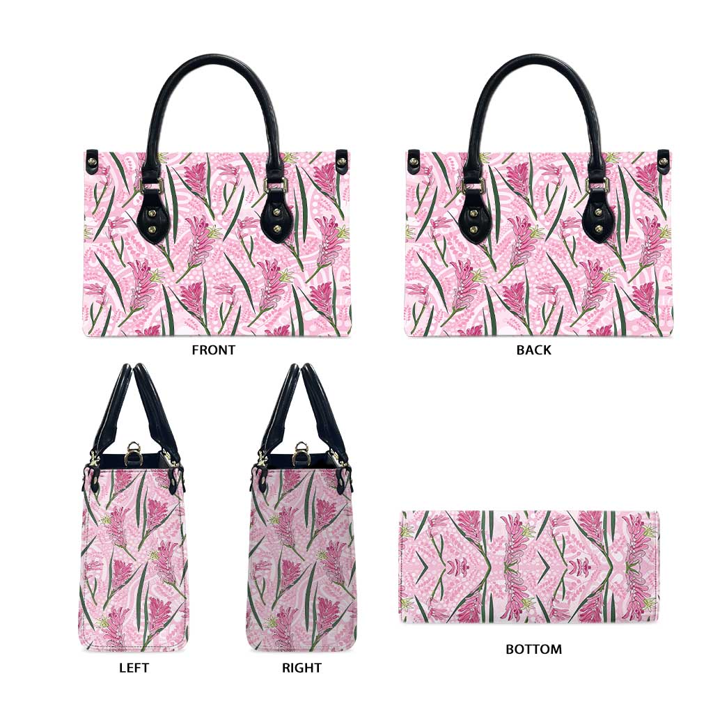 Australia Kangaroo Paws Leather Bag Aussie Native Flowers Indigenous Art - Aussie Hoodie