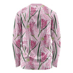 Australia Kangaroo Paws Long Sleeve Shirt Aussie Native Flowers Indigenous Art - Aussie Hoodie