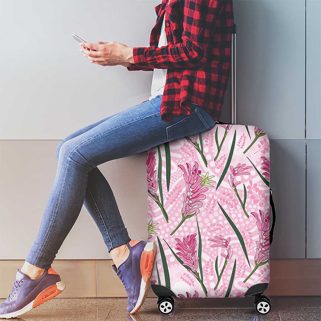 Australia Kangaroo Paws Luggage Cover Aussie Native Flowers Indigenous Art - Aussie Hoodie