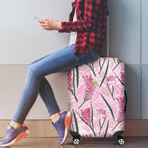 Australia Kangaroo Paws Luggage Cover Aussie Native Flowers Indigenous Art - Aussie Hoodie
