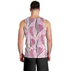Australia Kangaroo Paws Men Tank Top Aussie Native Flowers Indigenous Art - Aussie Hoodie