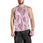 Australia Kangaroo Paws Men Tank Top Aussie Native Flowers Indigenous Art - Aussie Hoodie