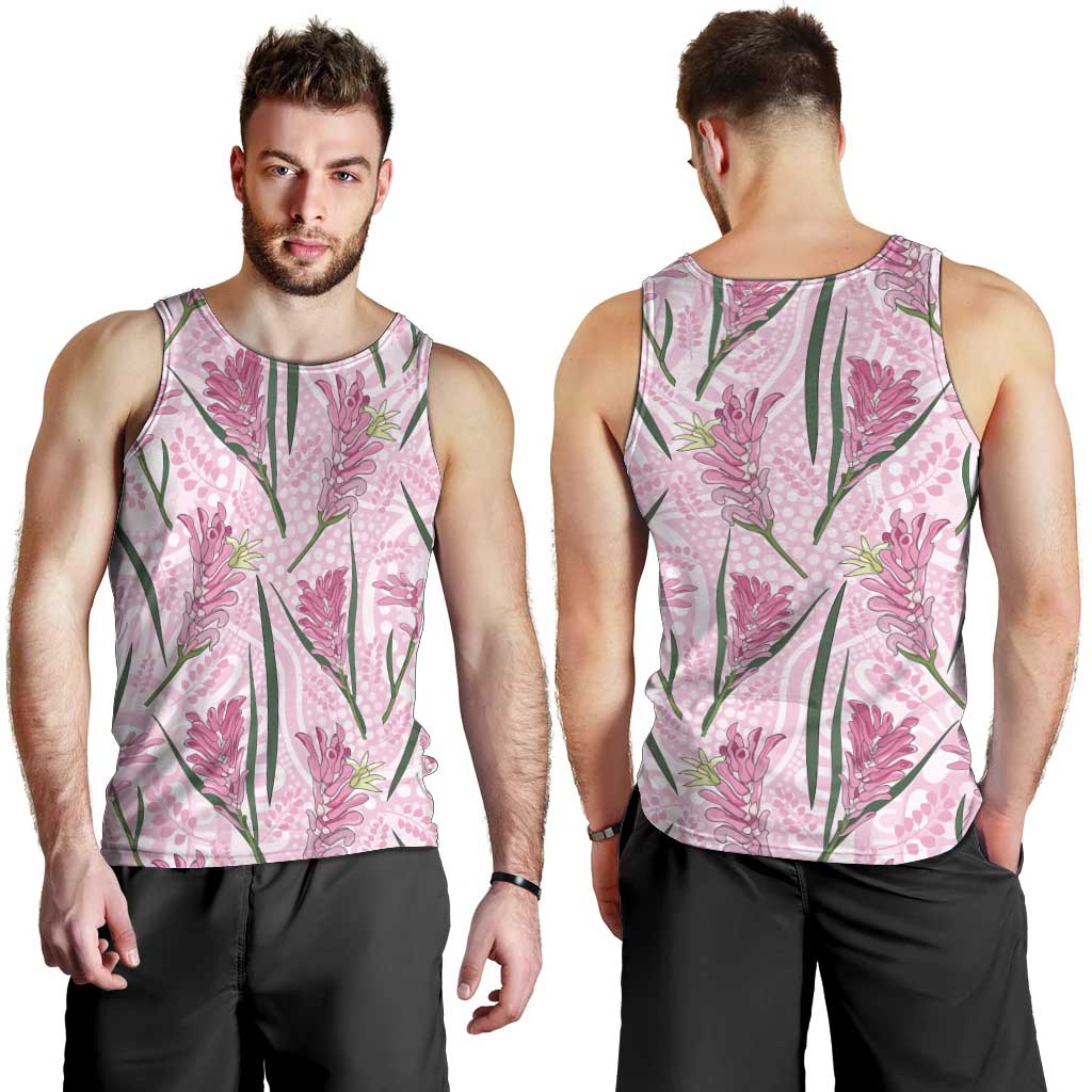 Australia Kangaroo Paws Men Tank Top Aussie Native Flowers Indigenous Art - Aussie Hoodie