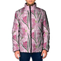 Australia Kangaroo Paws Padded Jacket Aussie Native Flowers Indigenous Art - Aussie Hoodie