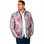Australia Kangaroo Paws Padded Jacket Aussie Native Flowers Indigenous Art - Aussie Hoodie
