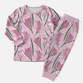 Australia Kangaroo Paws Christmas Pajama Set Aussie Native Flowers Indigenous Art - Aussie Hoodie