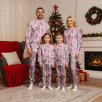 Australia Kangaroo Paws Christmas Pajama Set Aussie Native Flowers Indigenous Art - Aussie Hoodie