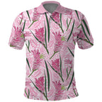 Australia Kangaroo Paws Polo Shirt Aussie Native Flowers Indigenous Art - Aussie Hoodie