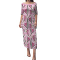 Australia Kangaroo Paws Puletasi Aussie Native Flowers Indigenous Art - Aussie Hoodie