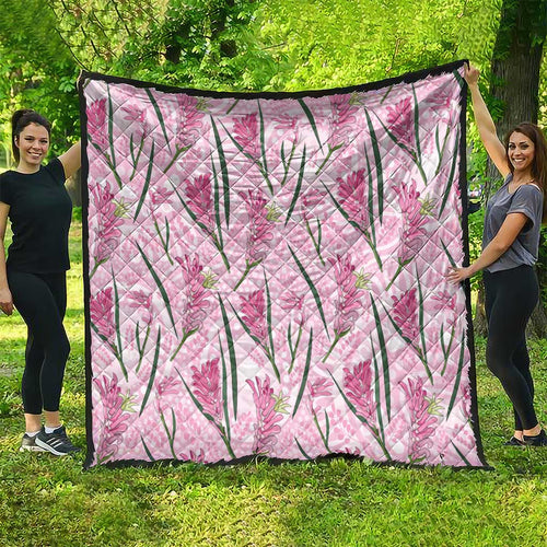 Australia Kangaroo Paws Quilt Aussie Native Flowers Indigenous Art - Aussie Hoodie