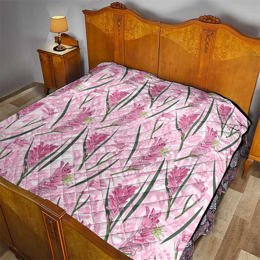Australia Kangaroo Paws Quilt Aussie Native Flowers Indigenous Art - Aussie Hoodie