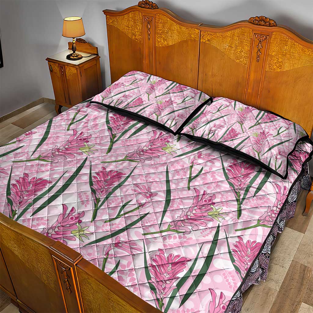 Australia Kangaroo Paws Quilt Bed Set Aussie Native Flowers Indigenous Art - Aussie Hoodie