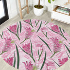 Australia Kangaroo Paws Round Carpet Aussie Native Flowers Indigenous Art - Aussie Hoodie