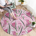 Australia Kangaroo Paws Round Carpet Aussie Native Flowers Indigenous Art - Aussie Hoodie