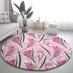 Australia Kangaroo Paws Round Carpet Aussie Native Flowers Indigenous Art - Aussie Hoodie