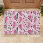 Australia Kangaroo Paws Rubber Doormat Aussie Native Flowers Indigenous Art - Aussie Hoodie