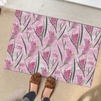 Australia Kangaroo Paws Rubber Doormat Aussie Native Flowers Indigenous Art - Aussie Hoodie