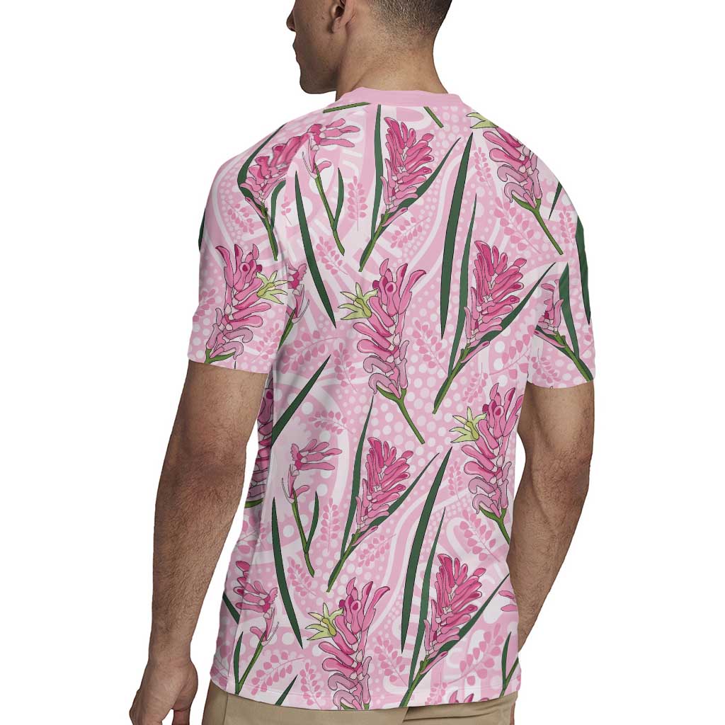 Australia Kangaroo Paws Rugby Jersey Aussie Native Flowers Indigenous Art - Aussie Hoodie