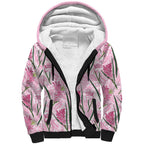 Australia Kangaroo Paws Sherpa Hoodie Aussie Native Flowers Indigenous Art - Aussie Hoodie