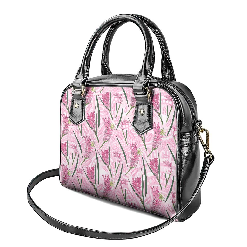 Australia Kangaroo Paws Shoulder Handbag Aussie Native Flowers Indigenous Art - Aussie Hoodie