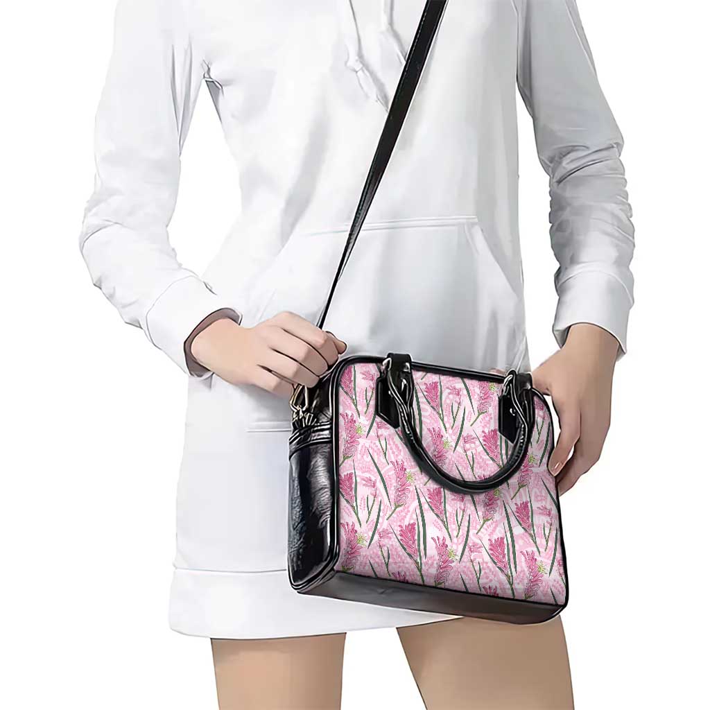Australia Kangaroo Paws Shoulder Handbag Aussie Native Flowers Indigenous Art - Aussie Hoodie