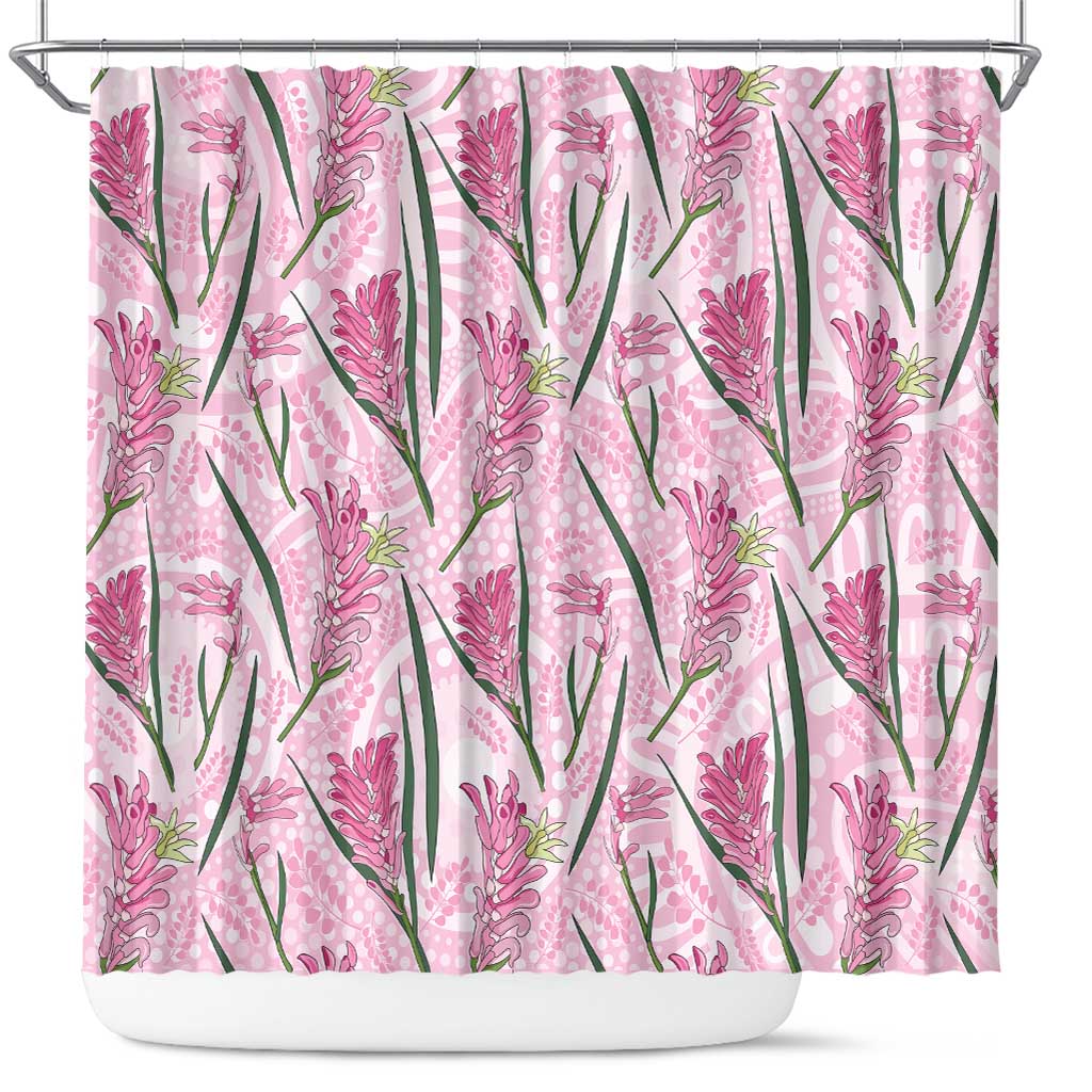Australia Kangaroo Paws Shower Curtain Aussie Native Flowers Indigenous Art - Aussie Hoodie