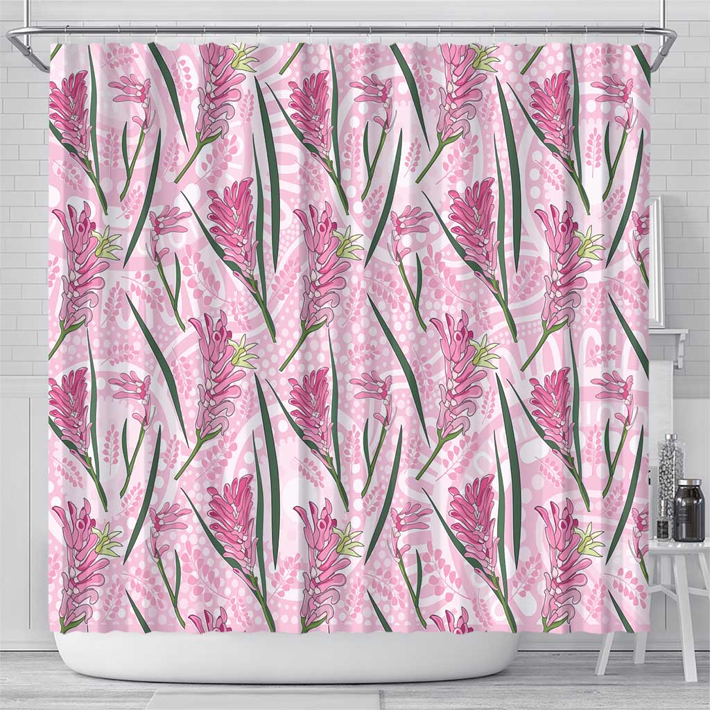 Australia Kangaroo Paws Shower Curtain Aussie Native Flowers Indigenous Art - Aussie Hoodie