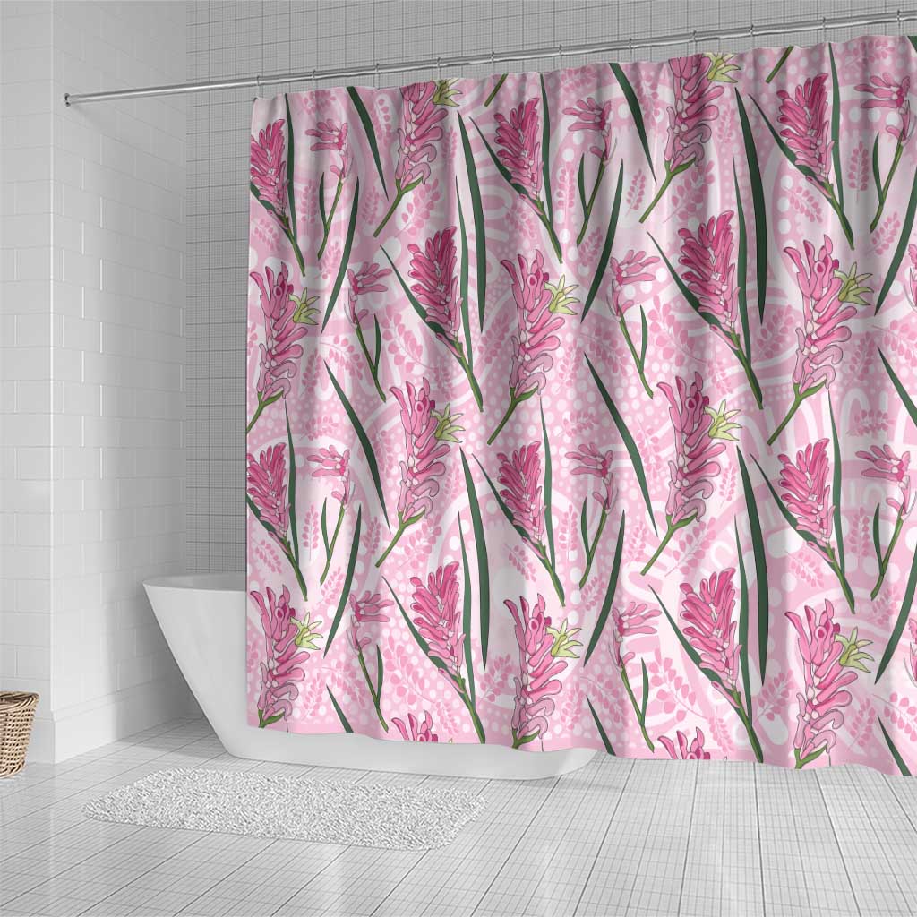 Australia Kangaroo Paws Shower Curtain Aussie Native Flowers Indigenous Art - Aussie Hoodie