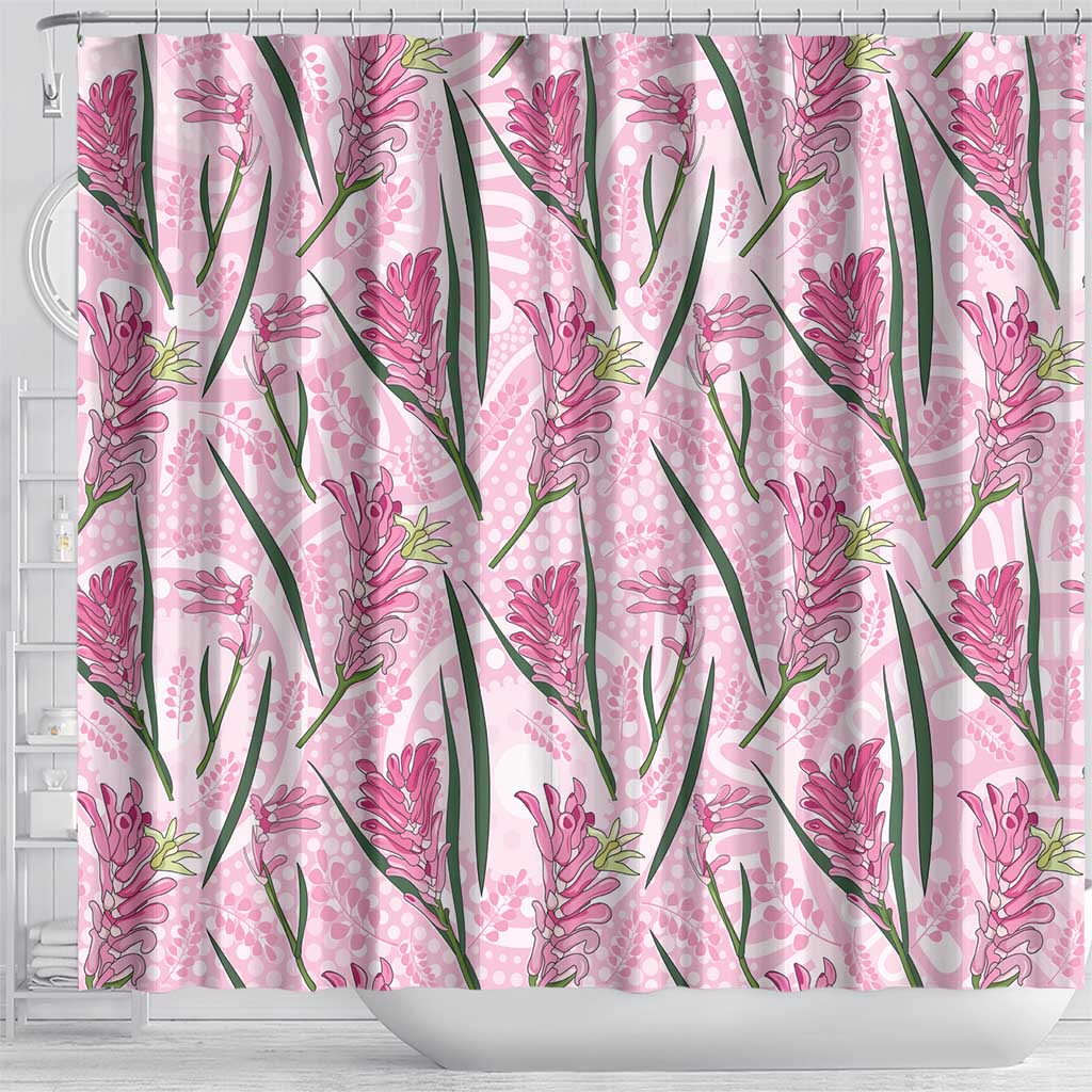 Australia Kangaroo Paws Shower Curtain Aussie Native Flowers Indigenous Art - Aussie Hoodie